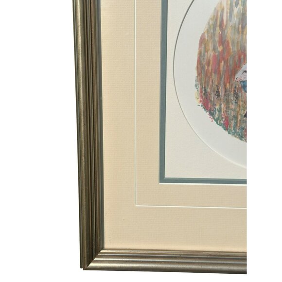 VTG P. Buckley Moss Framed Amish Art Print 14.5"x15.5"  Signed, Numbered & COA - Picture 3 of 8